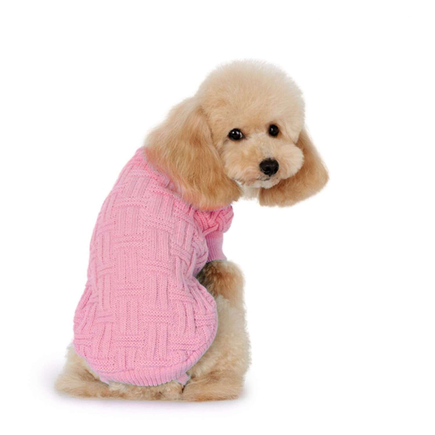 Jersey de punto con trama rosa de ALPHA DOG 30 cm