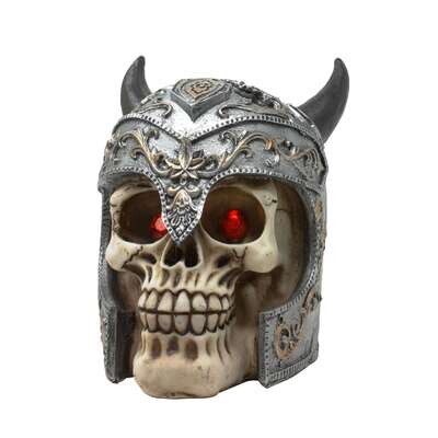 Ornamento calavera vikinga 15,6x12,2x15 cm