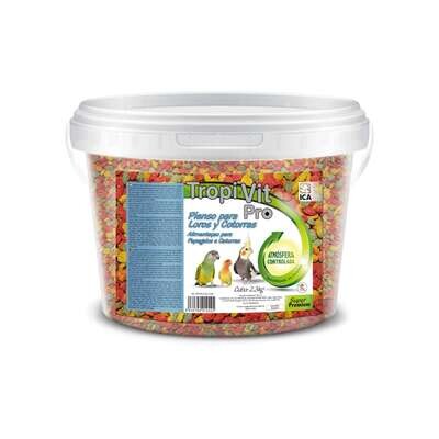 Alimento Tropi Vit Pro en cubo  2,3 kg