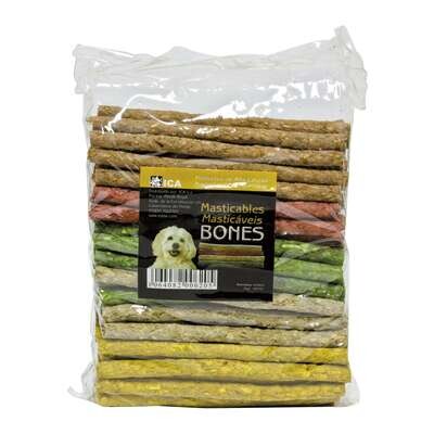Barritas masticables de colores en bolsa TTT 125x10 mm