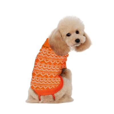 Jersey de punto chevron naranja de ALPHA DOG 45 cm