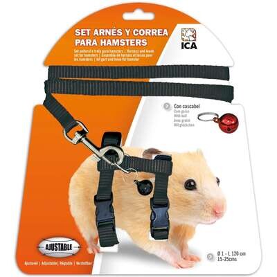 Set de arn�s y correa para h�mster
