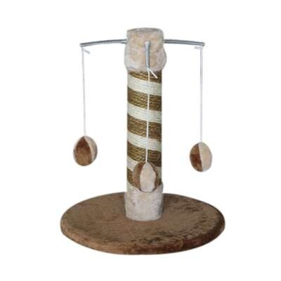Rascador peque�o con resortes y bolitas 35x35x42 cm