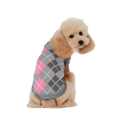 Jersey de punto con rombos de ALPHA DOG 45 cm