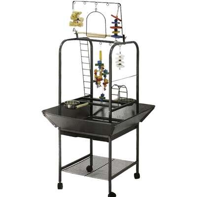 Parque de juego para loros 66,5x63,5x141 cm