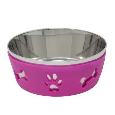 Comedero de acero antideslizante Deco 16 cm