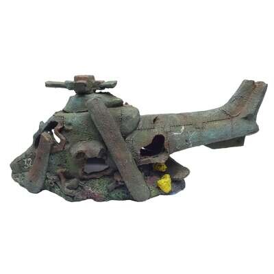Ornamento con HELIC�PTERO de resina 29,1x11,8x12,1 cm