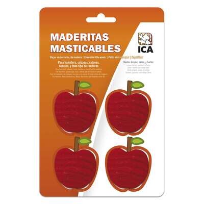 Masticables de madera manzana para roedores