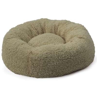 Cuna Fur redonda beige DREAM 60x60x19 cm