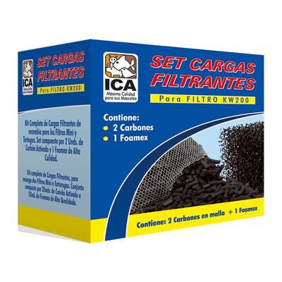 Carga de Carb�n activado para micro filtro KW200