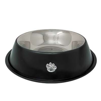 Comedero de acero cromado Huella  0,70 l