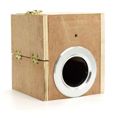 Nido de madera para ex�ticos 15x13x13 cm
