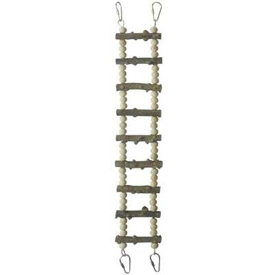 Escalera de madera natural para p�jaros 7,5x60 cm