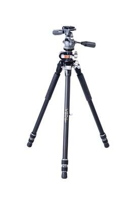 VEO 3+ 263AP - Tr�pode de aluminio, r�tula de 3 v�as y columna central multi�ngulo