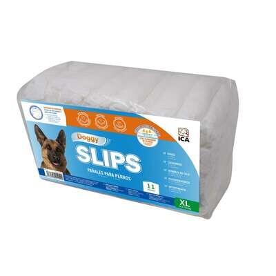 Pa�ales Doggy Slips  211 unidades Cintura 55,8-80,2 cm Largo 60 cm
