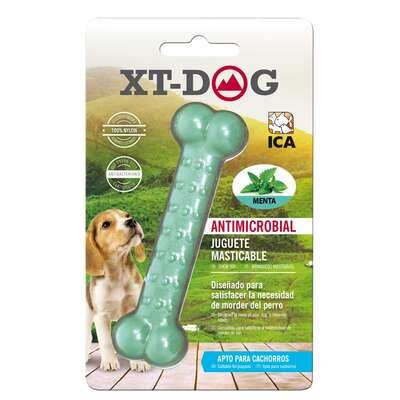 Huesito Dental Bone Nylon Menta de XT-DOG 11 cm