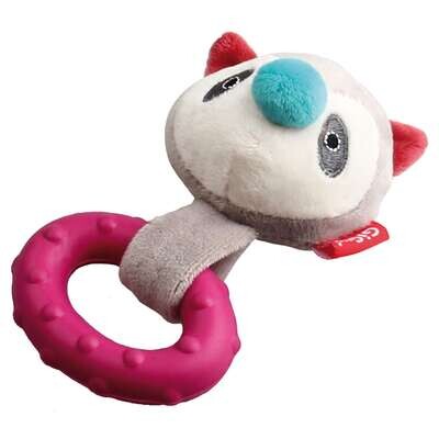 Juguete para cachorros Suppa Puppa mapache de GIGWI 14 cm