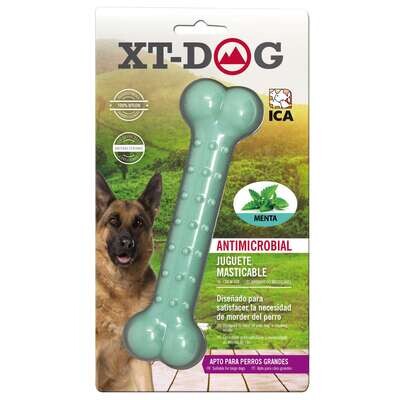 Huesito Dental Bone Nylon Menta de XT-DOG 18 cm