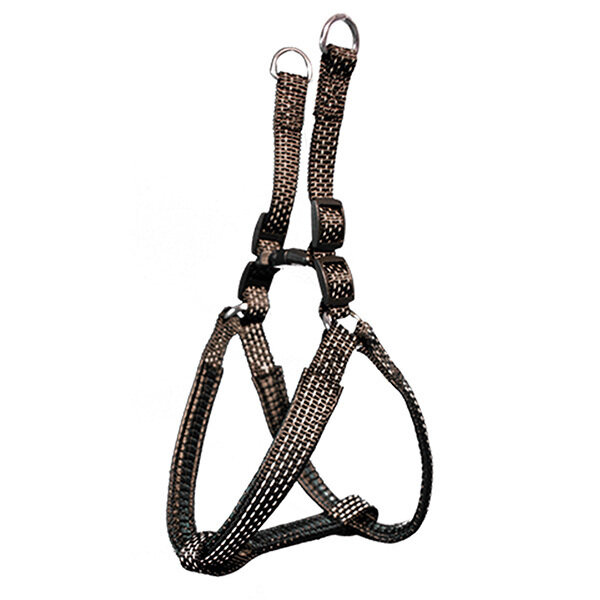 Arnes nylon liso negro - 2,5 x 55-75 cm