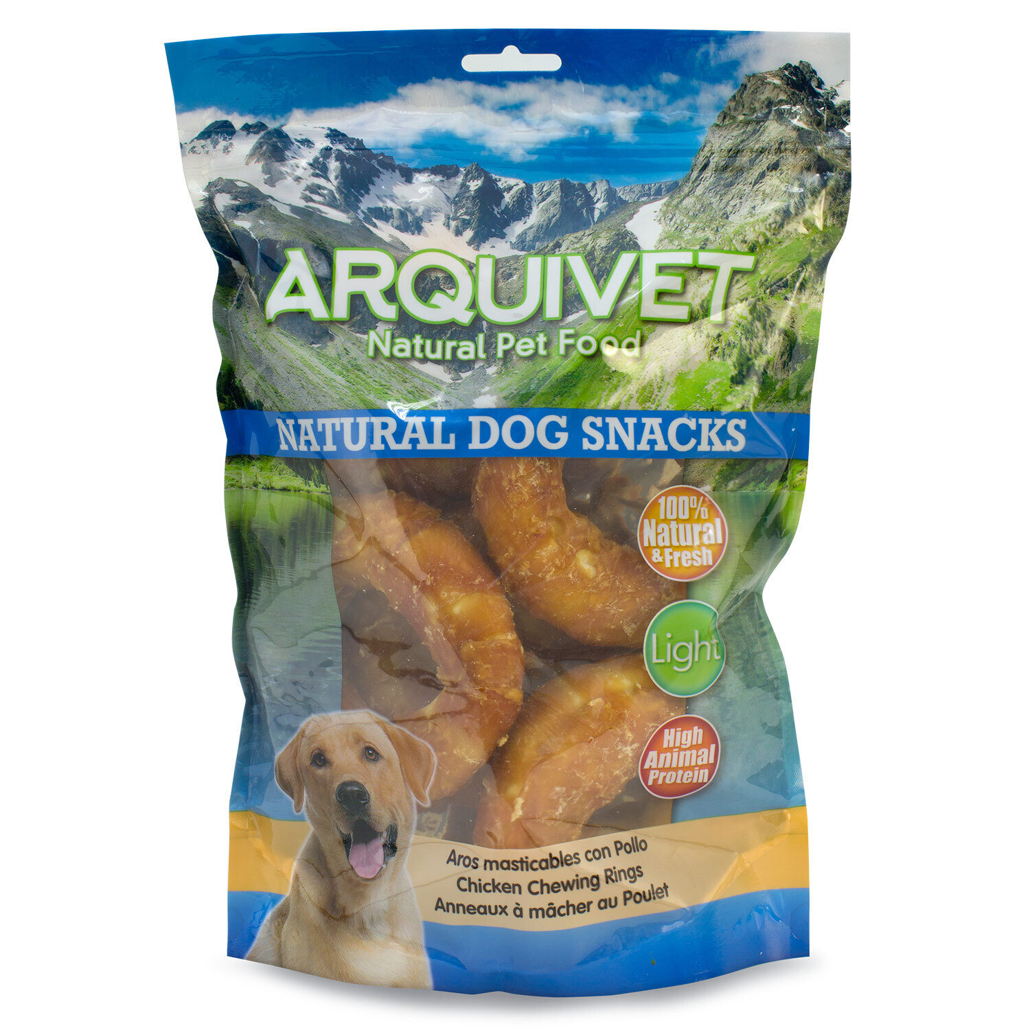 Aros masticables con Pollo - bolsa 6 unidades