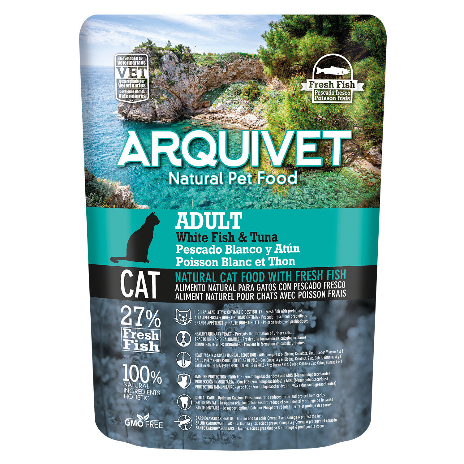 Arquivet Cat Adult White Fish & Tuna 350 g