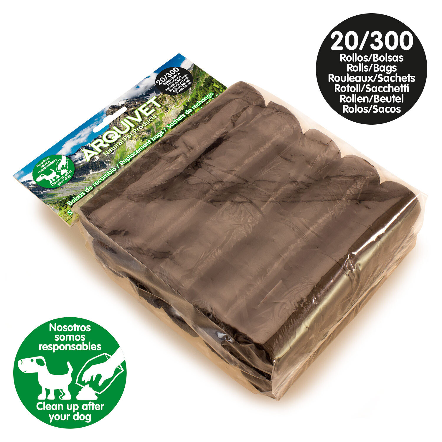 Bolsas de recambio (20 rollos x 15 bolsas)