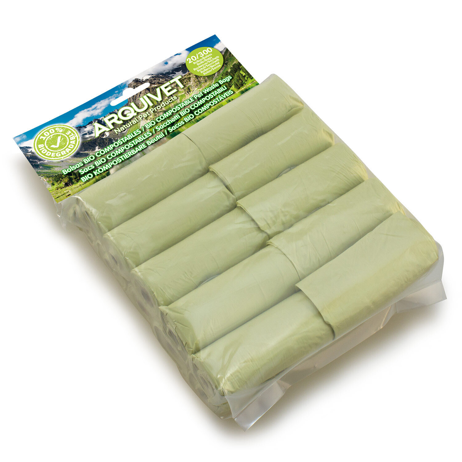 Bolsas de recambio Bio Compostables (20 rollos x 15 bolsas)