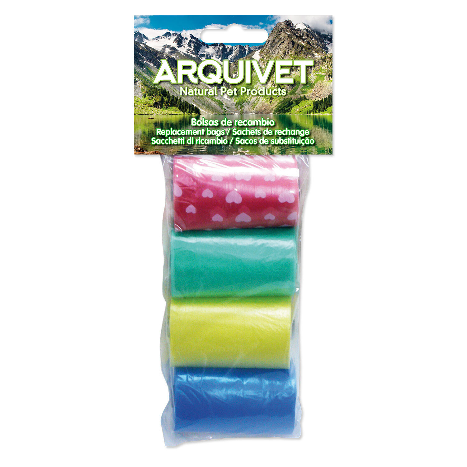 Bolsas de recambio de colores (4 rollos x 20 bolsas)