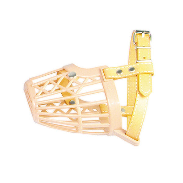 Bozal de pl�stico y piel - 4,5 x 6 x 11 cm