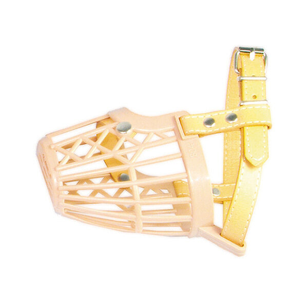 Bozal de pl�stico y piel - 5,5 x 8 x 14 cm