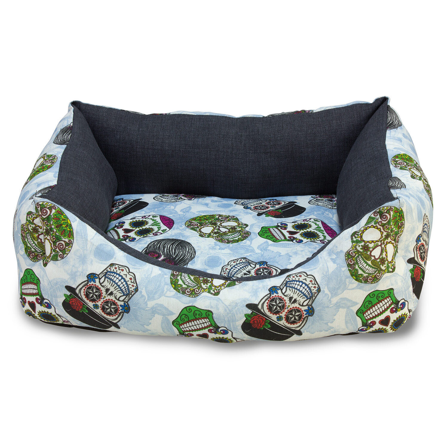 Cama cuadrada Calaveras a GOGO 70cm