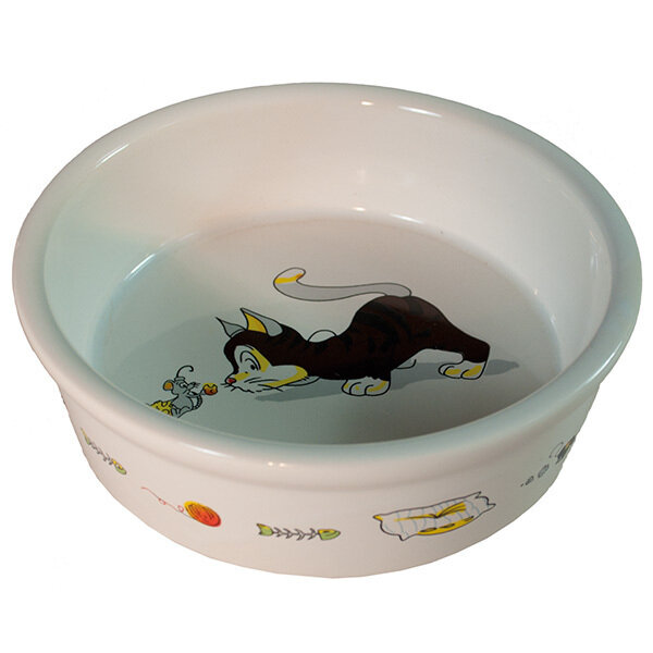 Comedero ceramica Gatito - 12 cm