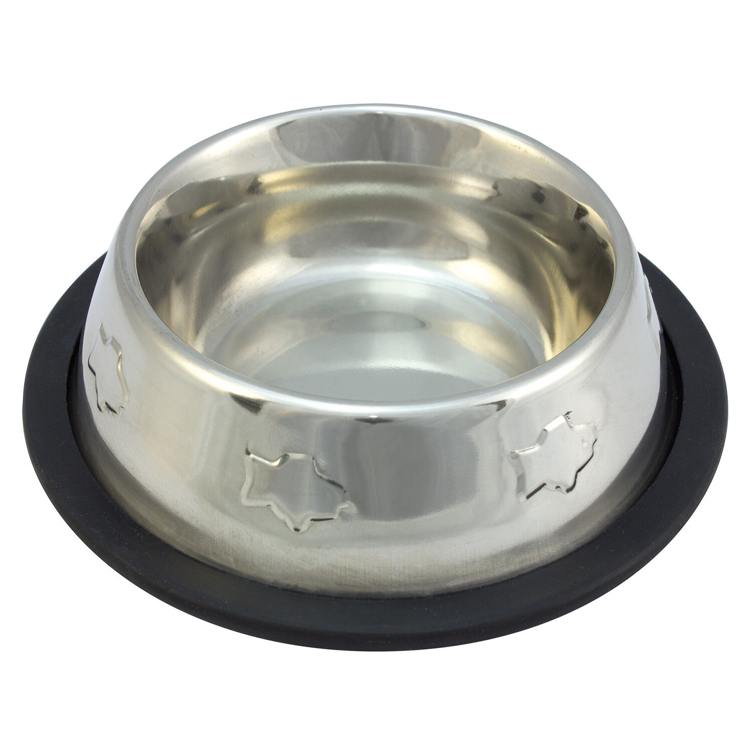 Comedero inoxidable antideslizante decorado - 240 ml / 15,5 cm