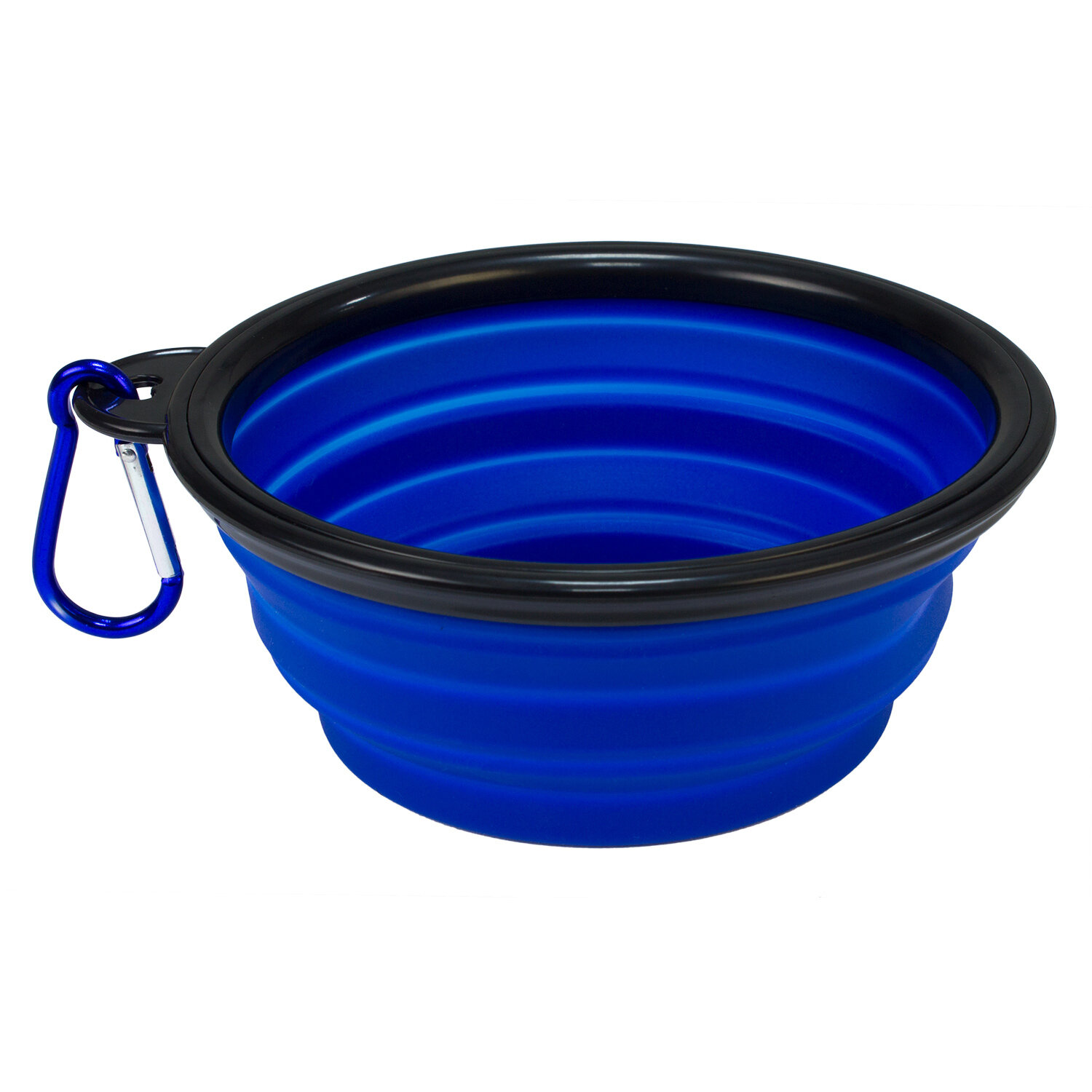 Comedero silicona plegable azul 13x5,5x9cm