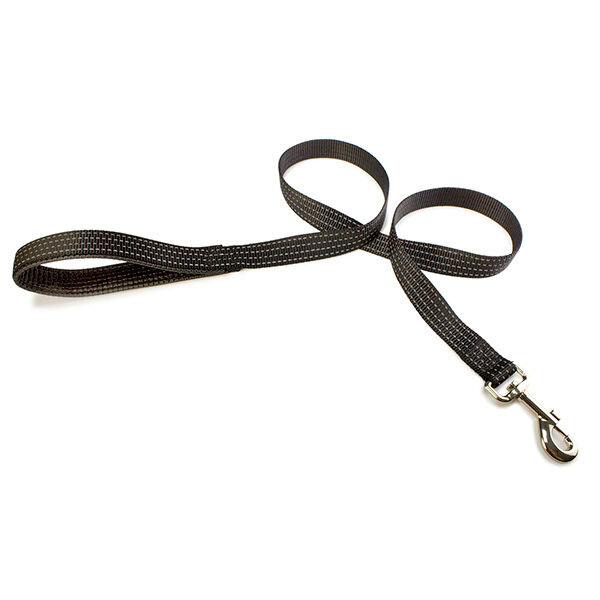 Correa nylon liso negro - 2,5 x 120 cm