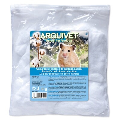 Algod�n para hamsters blanco - 30 g