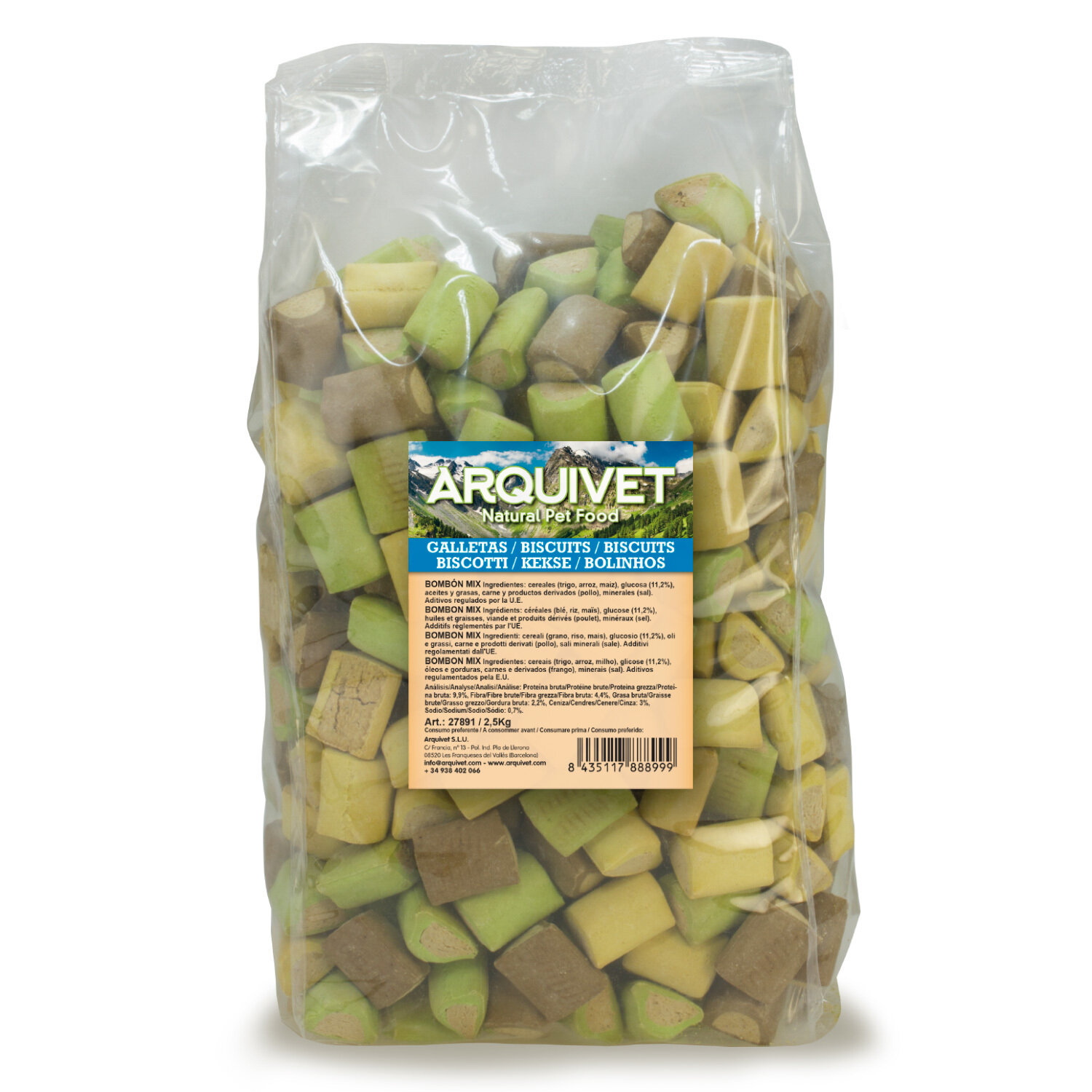 Galletas Bomb�n mix 2,5 kg