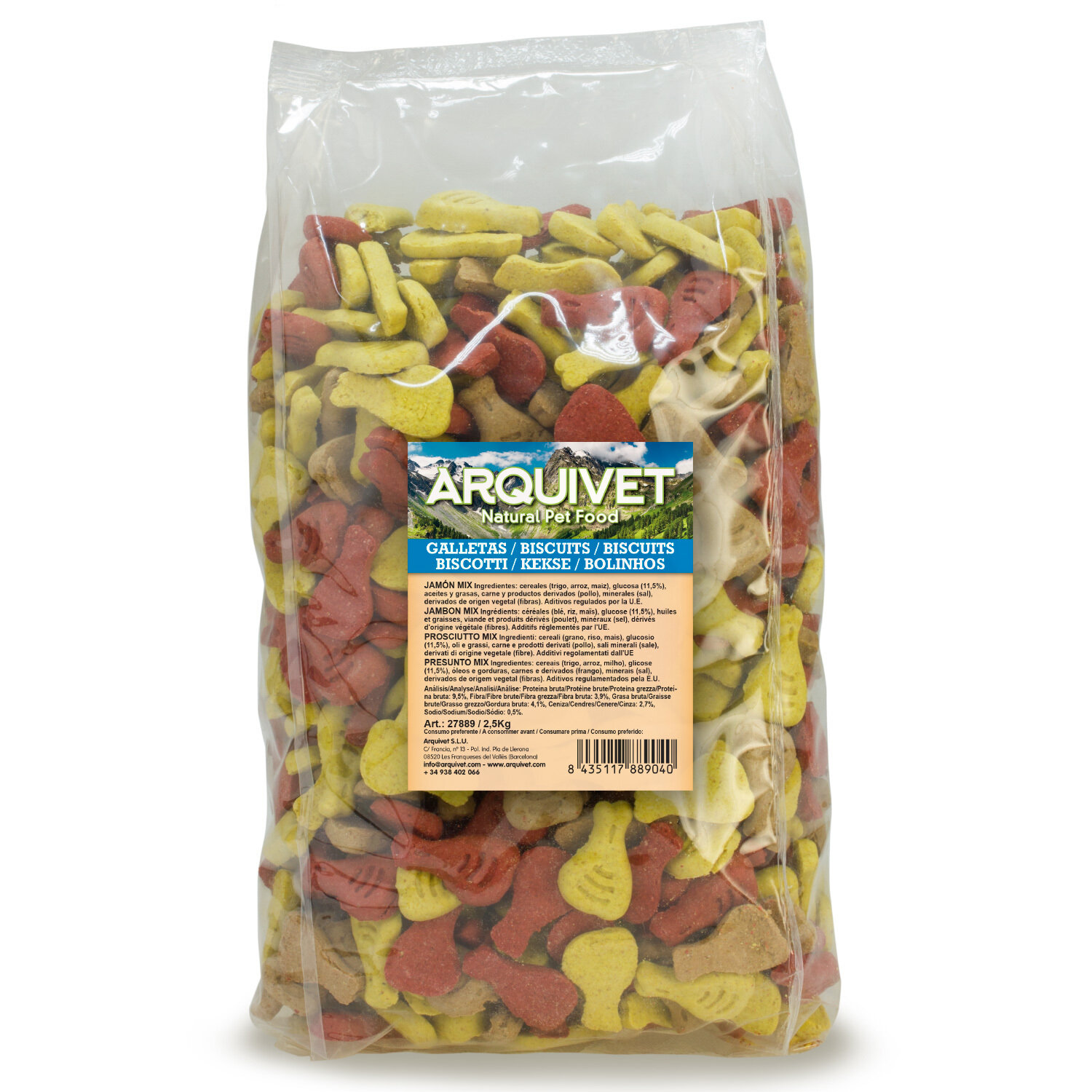 Galletas Jam�n mix 2,5 kg