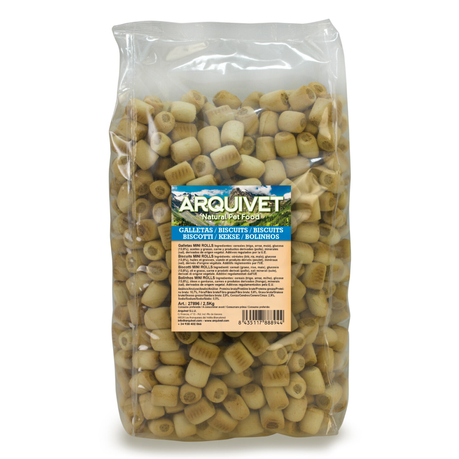 Galletas Mini Rolls 2,5 kg