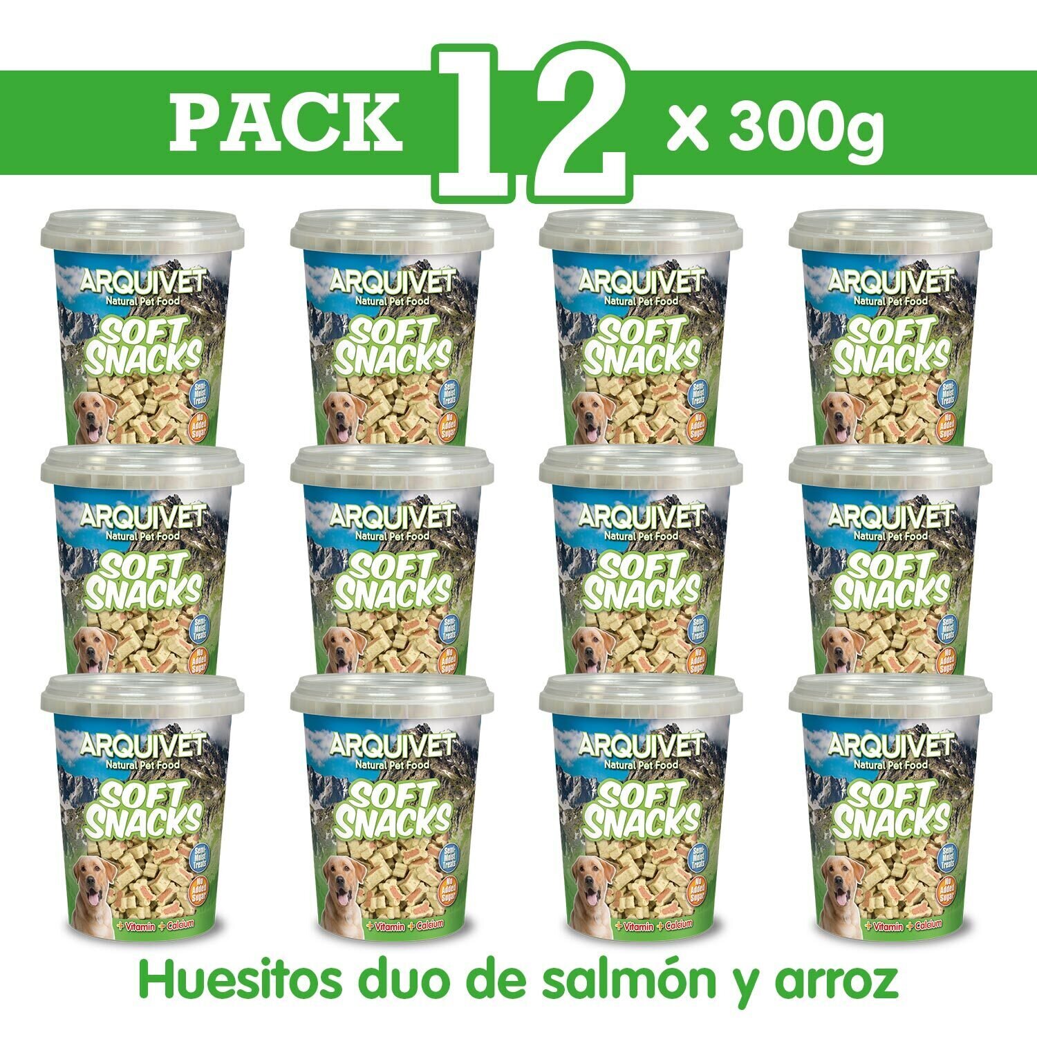 Pack 12 Huesitos duo de salm�n y arroz 300 gr