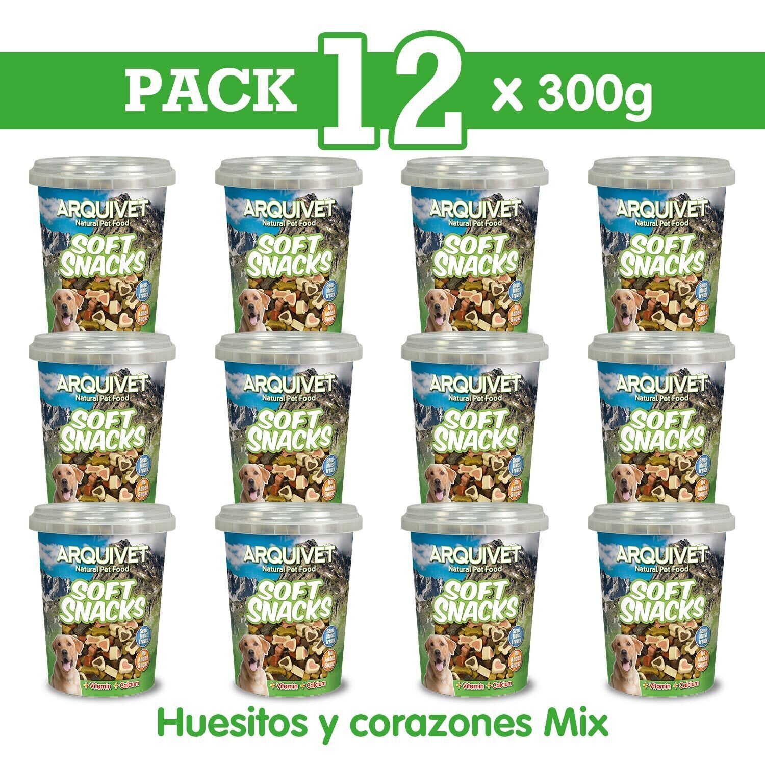 Pack 12 Huesitos y corazones mix 300 gr