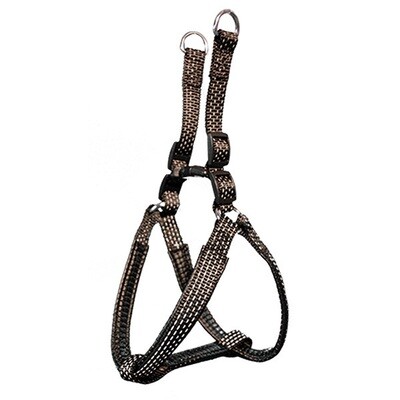 Arnes nylon liso negro - 1,5 x 40-50 cm