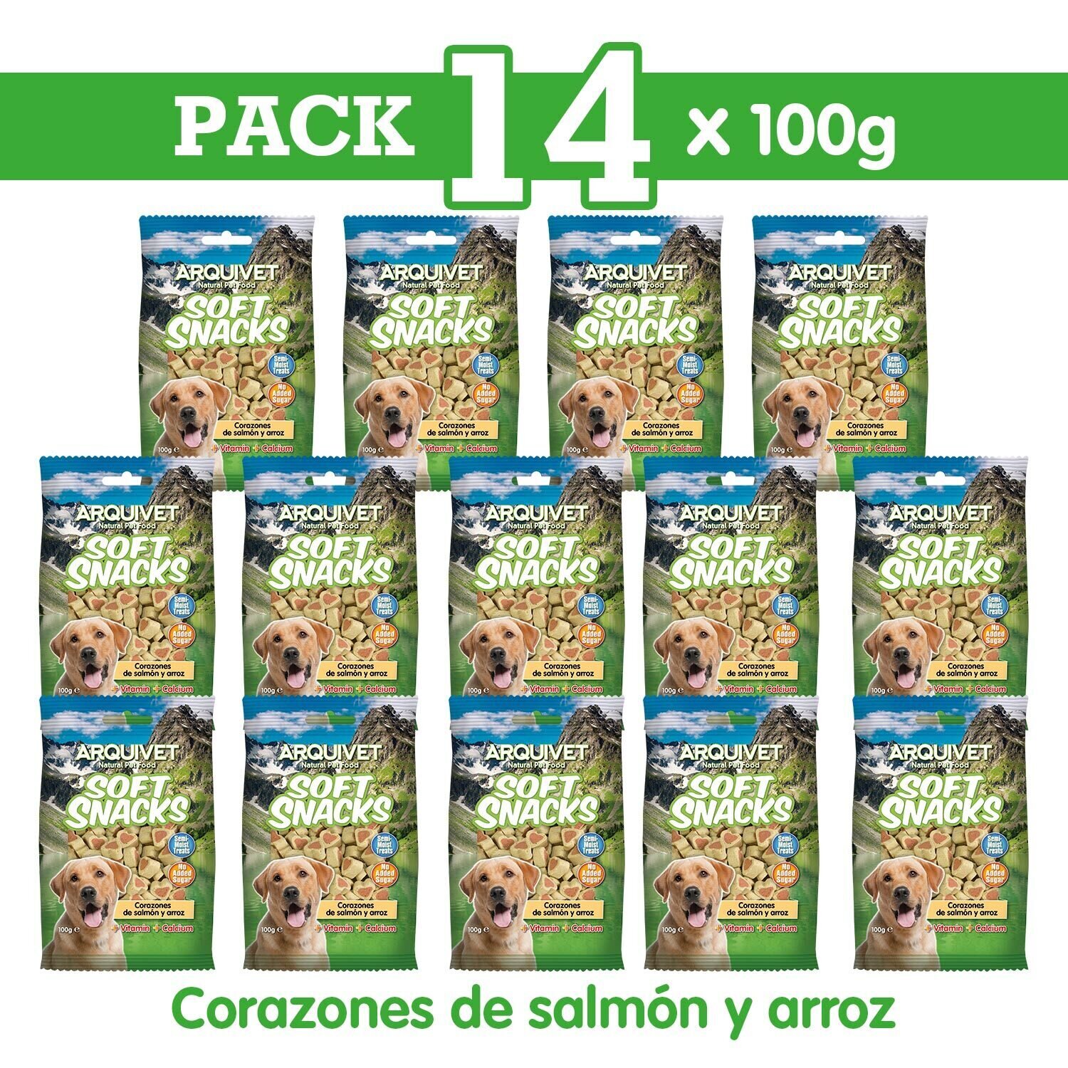 Pack 14 Corazones de salm�n y arroz 100gr