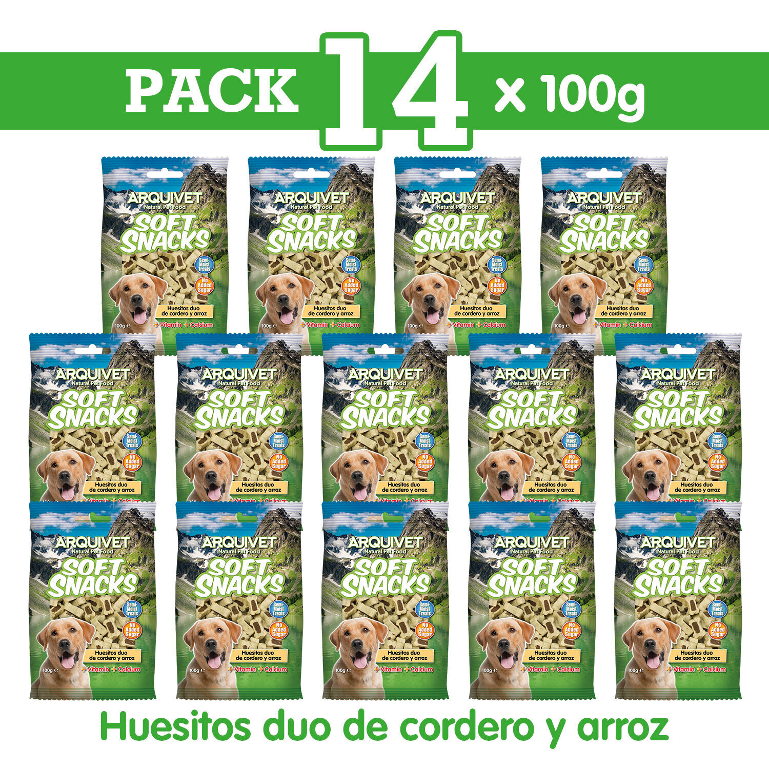 Pack 14 Huesitos duo cordero y arroz 100gr