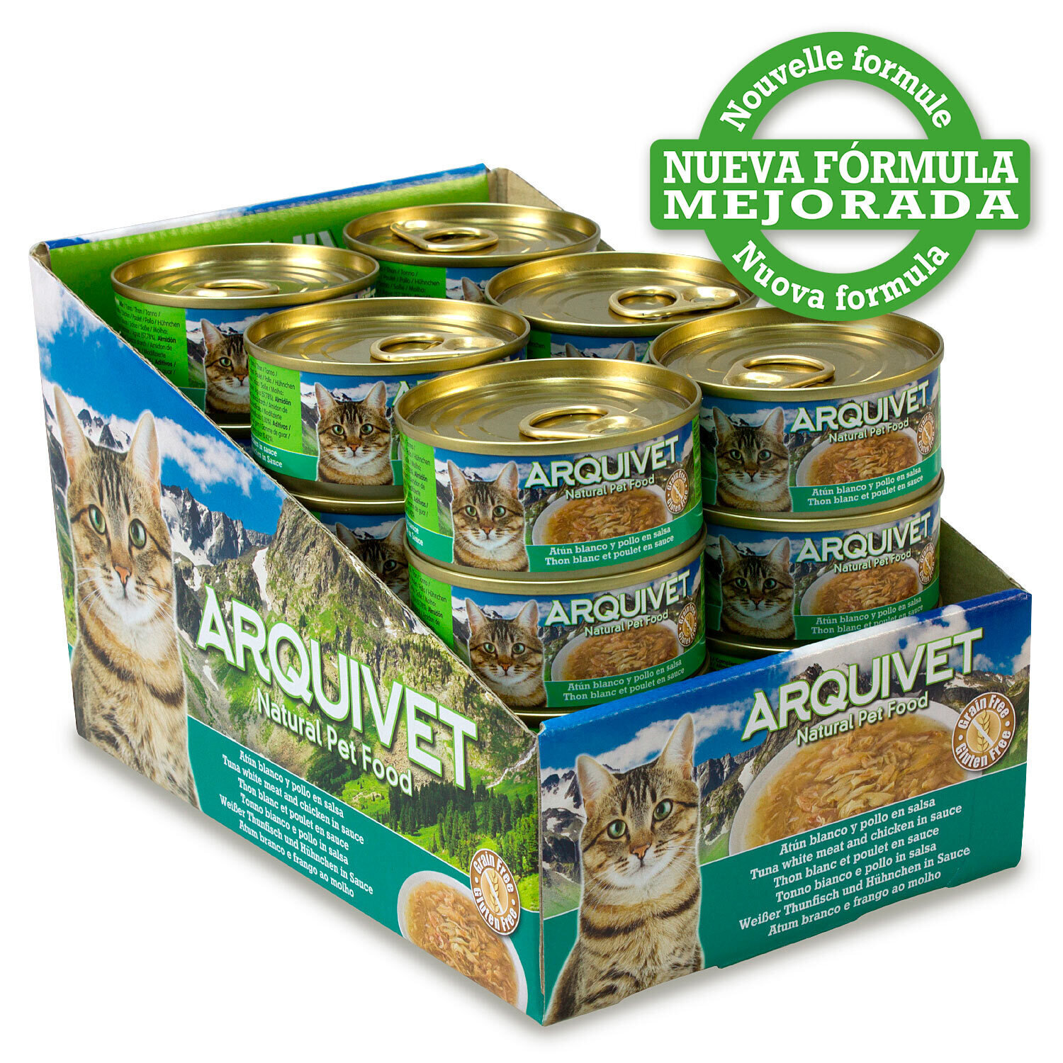PACK 24 LATAS At�n Blanco en salsa con Pollo 80gr.