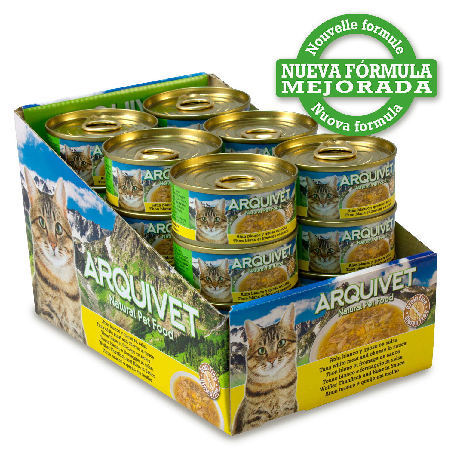 PACK 24 LATAS At�n Blanco en salsa con Queso 80gr.