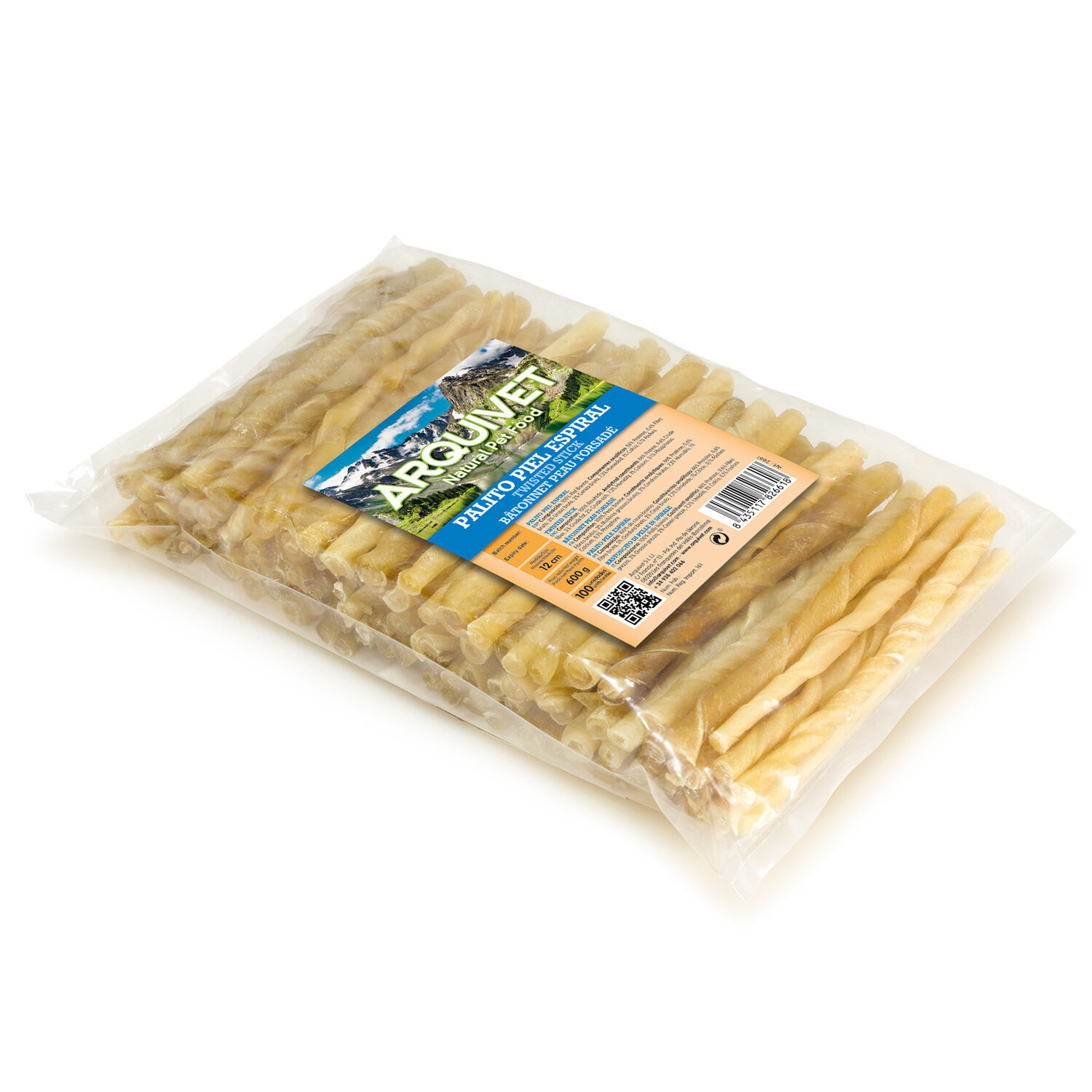 Palito piel espiral - 12 cm (bolsa 100 uds.)