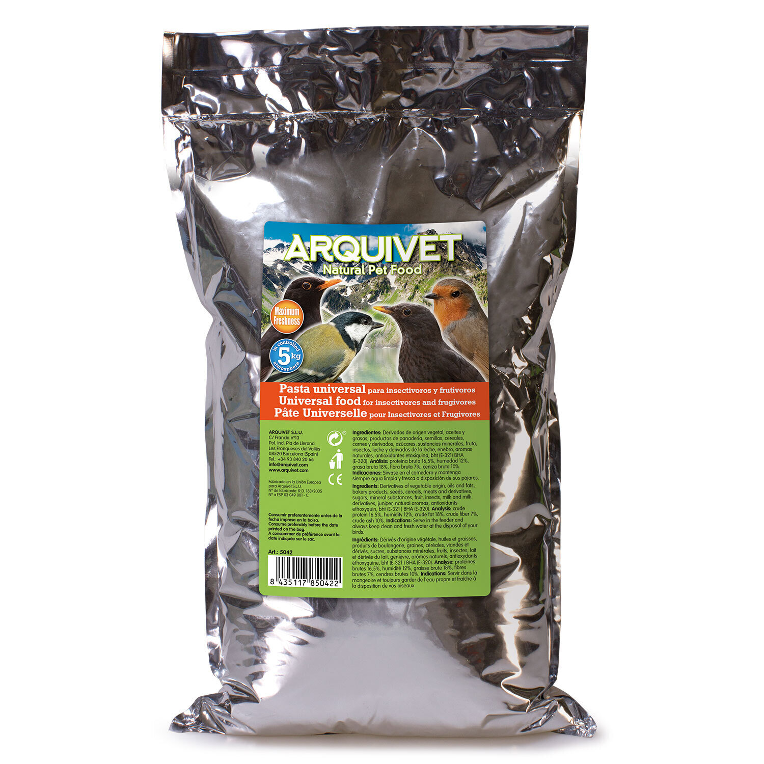 Pasta Universal para Insect�voros y Frut�voros - 5 kg
