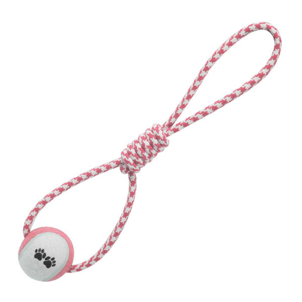 Pelota con tirador rosa
