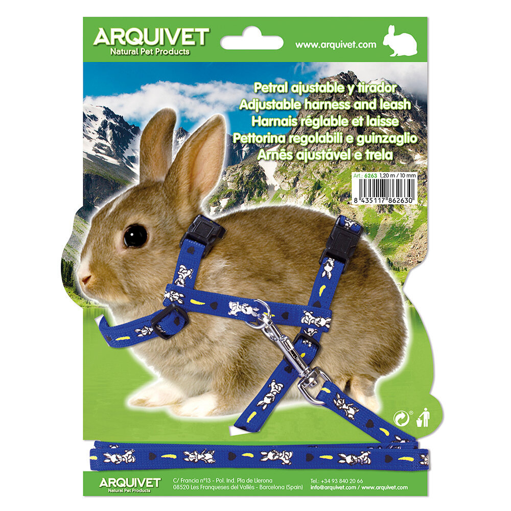 Petral ajust. estampado conejo